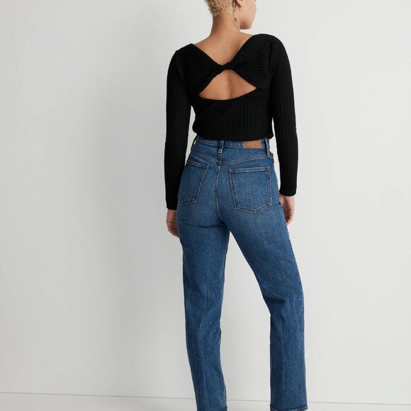 Madewell The Curvy Perfect Vintage Straight Jean, Mayfield Wash, Size 28 - Picture 4 of 15